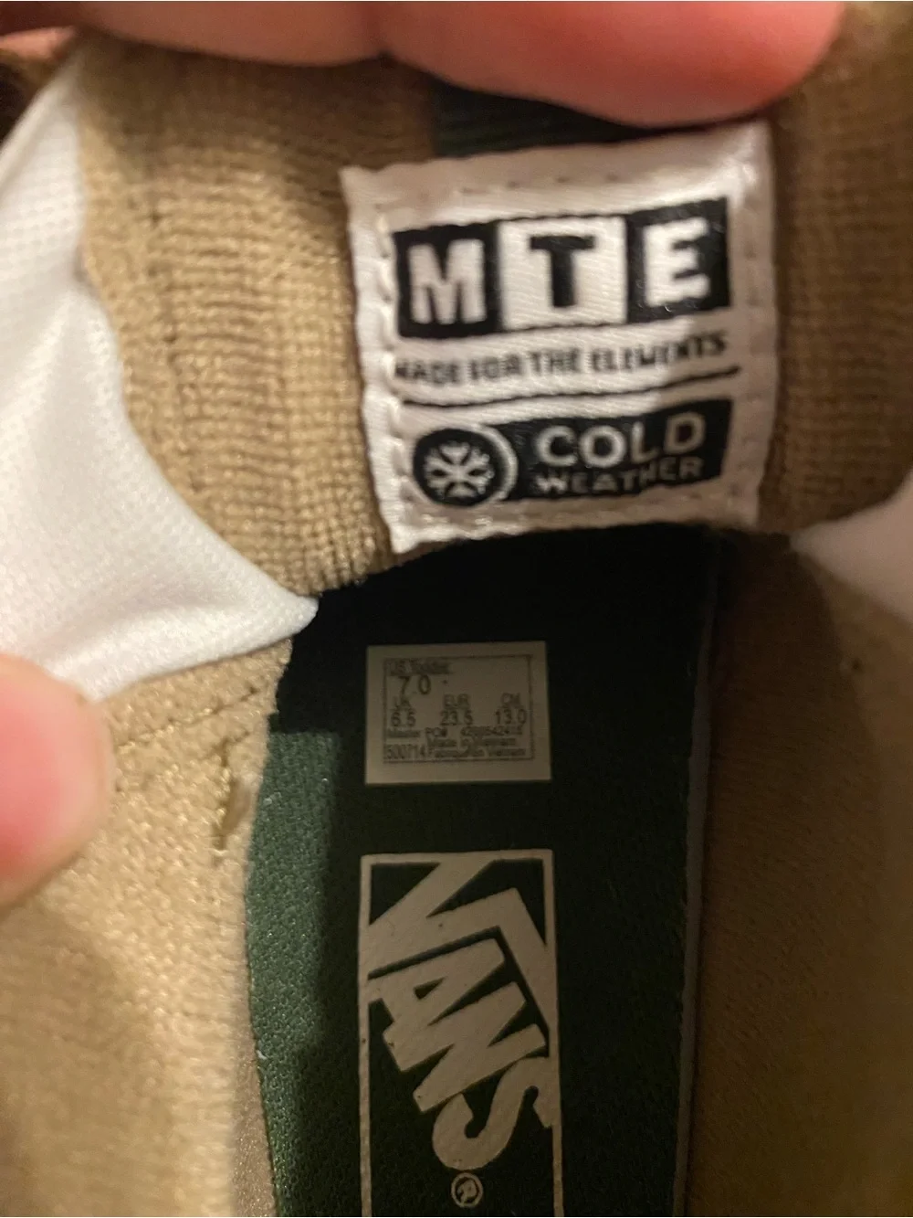 Vans Toddler Tan and Brown Waterproof Boots
